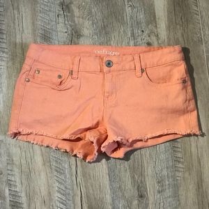 Salmon Jean Shorts